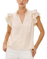 Rails - Calista Double Flutter Sleeve Top - Lyst