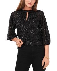 Vince Camuto - Raglan Sleeve Sequin Top - Lyst