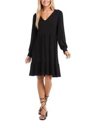 Karen Kane - Long Sleeved Tiered Dress - Lyst