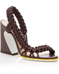 Fendi - Arco Sculptural Slingback Sandals - Lyst