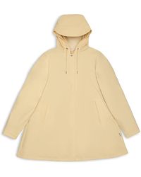 Rains - Hooded A-Line Rain Jacket - Lyst