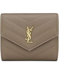 Saint Laurent - Cassandre Matelassa Multi-Folded Wallet - Lyst