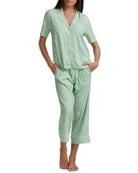 Splendid - Notch Collar Cropped Pajama Set - Lyst