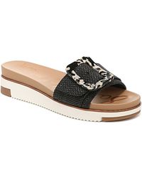 Sam Edelman - Ariane Slip On Buckled Wedge Sandals - Lyst