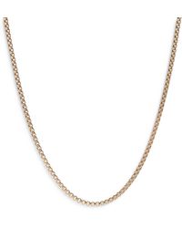 David Yurman - 18K Small Box Chain Necklace 41.5, 2.7Mm - Lyst