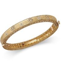 Roberto Coin - 18K Diamond Daisy Bangle Bracelet - Lyst