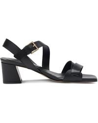 Whistles - Block Heel Buckle Sandals - Lyst