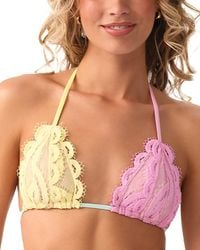 PQ Swim - Lace Triangle Bikini Top - Lyst