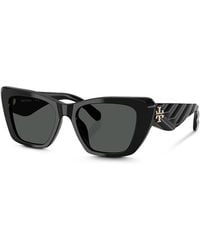 Tory Burch - Ty7216U Cat Eye Sunglasses, 52Mm - Lyst