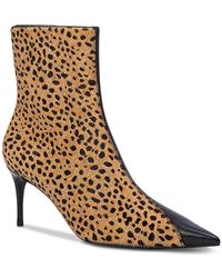 Black Suede Studio - Two Tone Leather Ankle Boots - Lyst