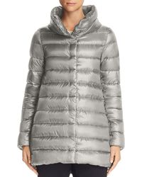 Herno Amelia Stand Collar Down Coat - Grey