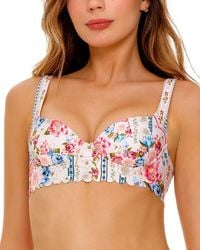 Agua Bendita - Balena Meraki Printed Sweetheart Bikini Top - Lyst