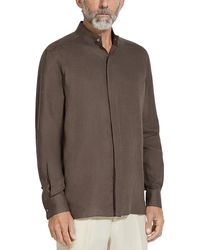 ZEGNA - Oasi Lino Regular Fit Linen Shirt - Lyst