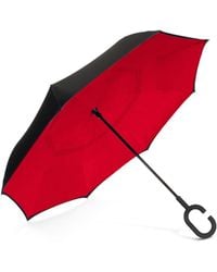 Shedrain Reversible Open Umbrella - Red