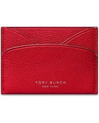 Tory Burch - Romy Leather Flat Card Case - Lyst
