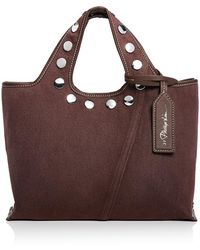 3.1 Phillip Lim - Mini Washed Denim Market Tote Bag - Lyst
