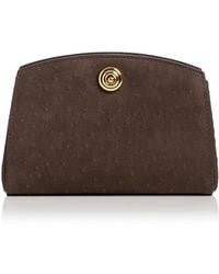 Liffner - Pushlock Leather Clutch - Lyst