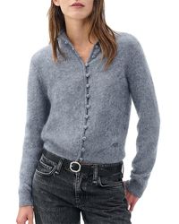 Rag & Bone - Jada Brushed Cashmere Cardigan - Lyst