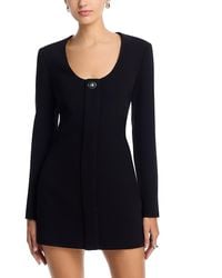 A.L.C. Declan Leather Mini Dress in Black | Lyst