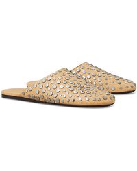 Tory Burch - Studded Mule Flats - Lyst