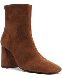SCHUTZ SHOES - Leia Block Heel Ankle Boots - Lyst