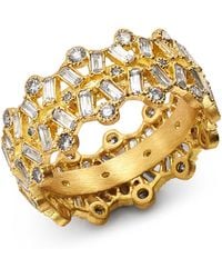 Armenta 18k Yellow Gold Sueno Champagne Diamond & White Sapphire Ring - Metallic