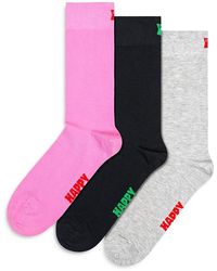 Happy Socks - Solid Socks, Pack Of 3 - Lyst