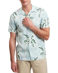 Ted Baker - Boche Relaxed Fit Tropical Palm Tree Shirt - Lyst