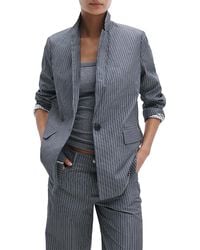 Rag & Bone - Jennie Poplin Stripe Blazer - Lyst