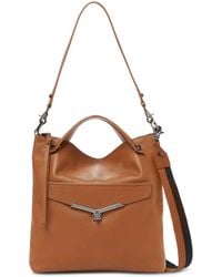 Botkier Valentina Leather Convertible Hobo Bag - Brown