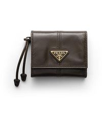 Prada - Small Leather Wallet - Lyst