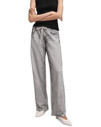 Rag & Bone - Miramar High Rise Wide Leg Drawstring Terry Sweatpant Jeans - Lyst