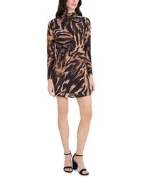 Donna Morgan - Long Sleeve Mini Dress - Lyst