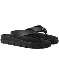 Prada - Rubber Thong Sandals - Lyst