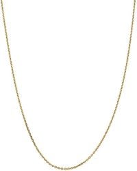 Bloomingdale's Fine Collection - 14k Yellow Gold 1.65mm Solid Diamond Cut Cable Chain Necklace - Lyst