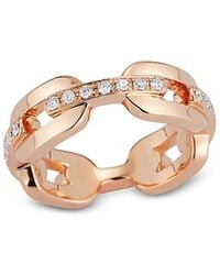 WALTERS FAITH - 18K Saxon Diamond Bar Flat Link Chain Ring - Lyst