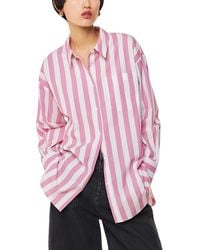 Whistles - Cotton Striped Oversized Shirt - Lyst