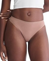 Calvin Klein - Bonded Flex Mid Rise Thong - Lyst