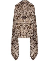 Sofiacashmere - Ultrafine Leopard Print Cashmere Wrap - Lyst