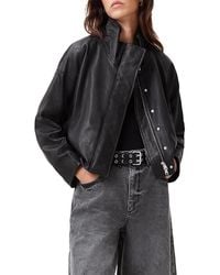 AllSaints - Ryder Leather Jacket - Lyst