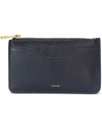 Vince - Leather Zip-Top Card Case - Lyst