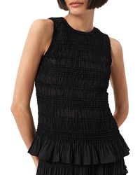 AllSaints - Marion Shirred Top - Lyst