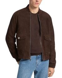 Michael Kors - Suede Bomber Jacket - Lyst