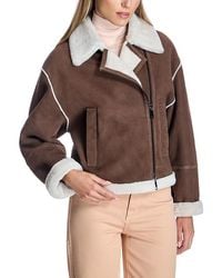 Maximilian - Two-Tone Shearling Jacket - Lyst