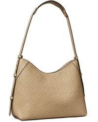 Tory Burch - T Monogram Soft Pebble Medium Shoulder Bag - Lyst
