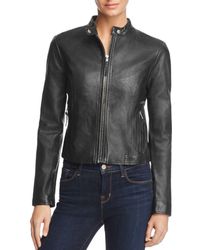 Medium BB Dakota Womens Gabrielle Vegan Leather Jacket Black