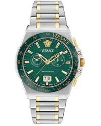Versace - Greca Reaction Chronograph, 43Mm - Lyst