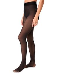 Stems - Skin Illusion Fleece Sheer Tights - Lyst