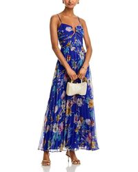 Aqua - Watercolor Guest Of Maxi Dress - Lyst