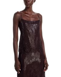 A.L.C. - A. L.C. Ariana Lace Trim Sequined Top - Lyst